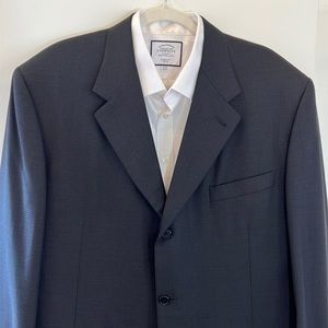 Canali Proposta Men's 100% Wool Super 120 Sports Coat Black 58L
